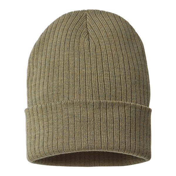 Atlantis Headwear Sustainable Rib Cuffed Beanie - Atlantis Headwear Sustainable Rib Cuffed Beanie - Image 8 of 15