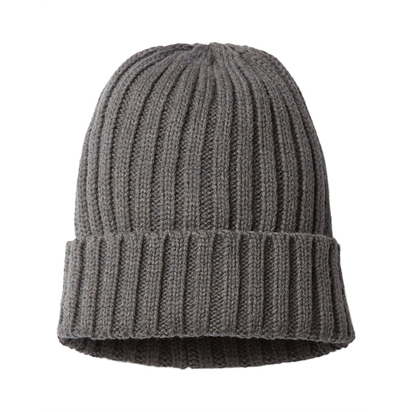 Atlantis Headwear Sustainable Cable Knit Cuffed Beanie - Atlantis Headwear Sustainable Cable Knit Cuffed Beanie - Image 3 of 11