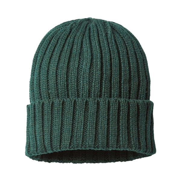 Atlantis Headwear Sustainable Cable Knit Cuffed Beanie - Atlantis Headwear Sustainable Cable Knit Cuffed Beanie - Image 4 of 11