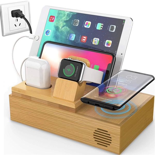 Bamboo Wood Desk Organizer - Bamboo Wood Desk Organizer - Image 0 of 4