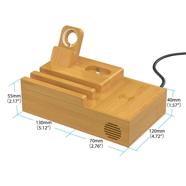 Bamboo Wood Desk Organizer - Bamboo Wood Desk Organizer - Image 1 of 4