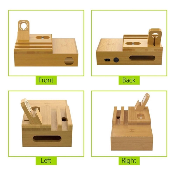 Bamboo Wood Desk Organizer - Bamboo Wood Desk Organizer - Image 3 of 4