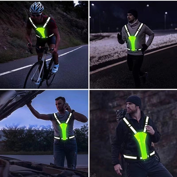 LED Reflective Vest Running Gear - LED Reflective Vest Running Gear - Image 6 of 6