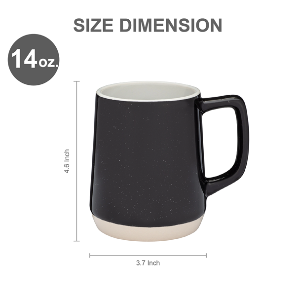 14 oz. Ceramic Dishwasher-Safe Coffee Mug w/ Handle - 14 oz. Ceramic Dishwasher-Safe Coffee Mug w/ Handle - Image 1 of 7