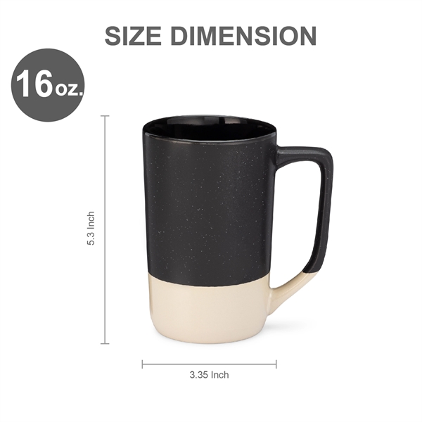 16 oz. Ceramic Dishwasher-Safe Coffee Mug w/ Handle - 16 oz. Ceramic Dishwasher-Safe Coffee Mug w/ Handle - Image 1 of 7