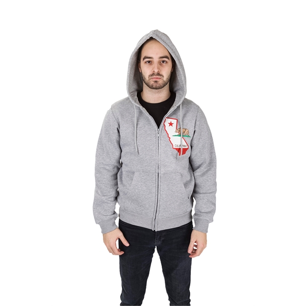 Embossed Midweight Zip-Up Hoodie - Embossed Midweight Zip-Up Hoodie - Image 3 of 4