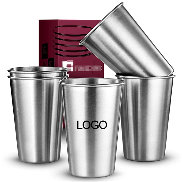 Stainless Steel Pint Cups - Stainless Steel Pint Cups - Image 0 of 3