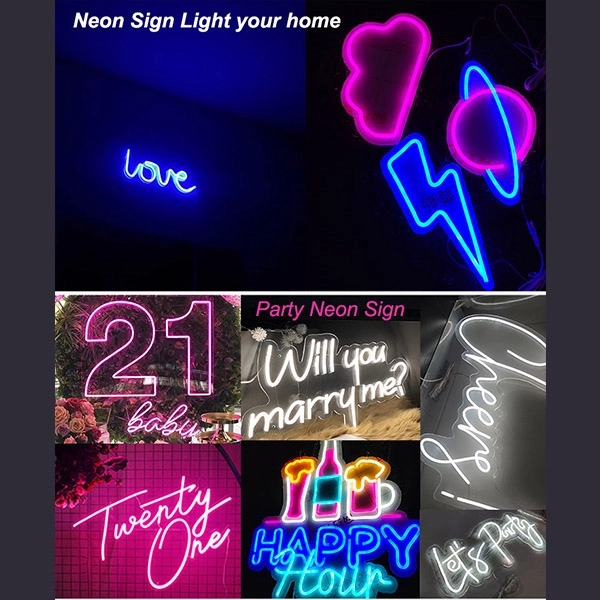 Custom Neon Signs Advertising Led Letter Lights Signature - Custom Neon Signs Advertising Led Letter Lights Signature - Image 2 of 5