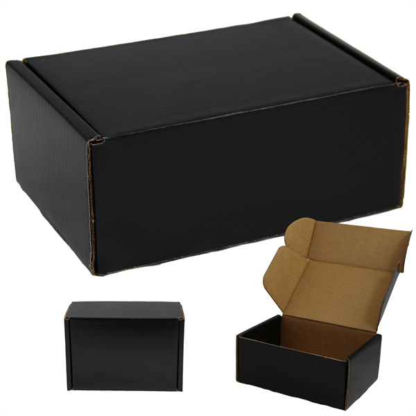 9 X 6.5 X 4" Black Mailer Box - 9 X 6.5 X 4" Black Mailer Box - Image 0 of 2