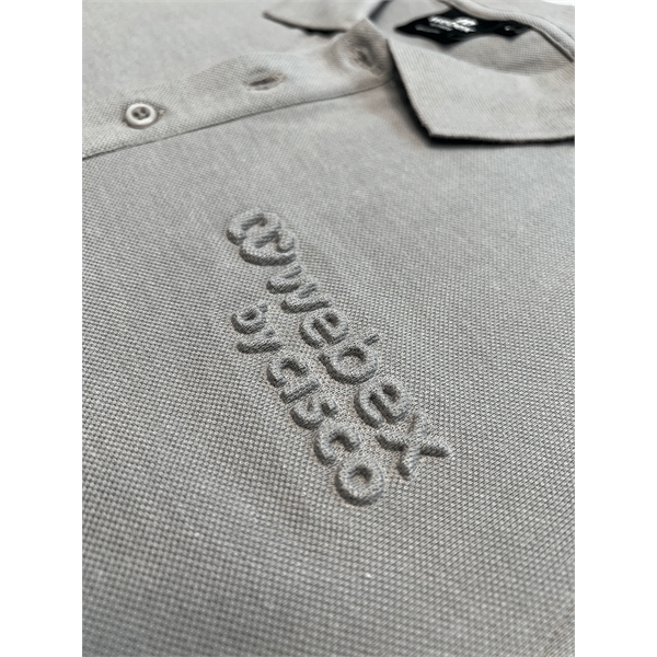 Embossed Polo Shirt - Embossed Polo Shirt - Image 3 of 4