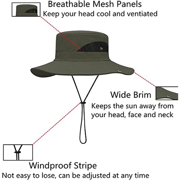 Wide Brim Sun Hat - Wide Brim Sun Hat - Image 4 of 5