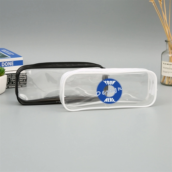 PVC Clear Office Pen Pouch - PVC Clear Office Pen Pouch - Image 0 of 2