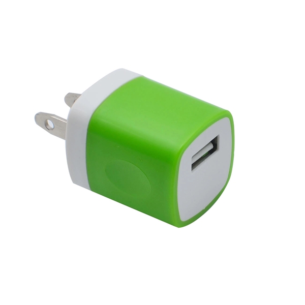 Travel Single Port USB Wall  Charging Block - Travel Single Port USB Wall  Charging Block - Image 4 of 4