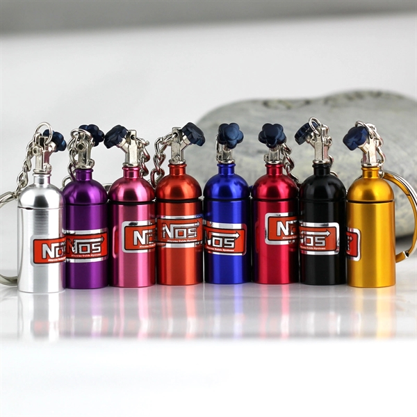 Metal Waterproof Pill Box With Keyring - Metal Waterproof Pill Box With Keyring - Image 1 of 4