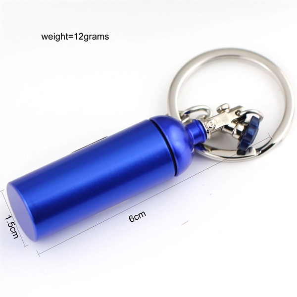Metal Waterproof Pill Box With Keyring - Metal Waterproof Pill Box With Keyring - Image 2 of 4