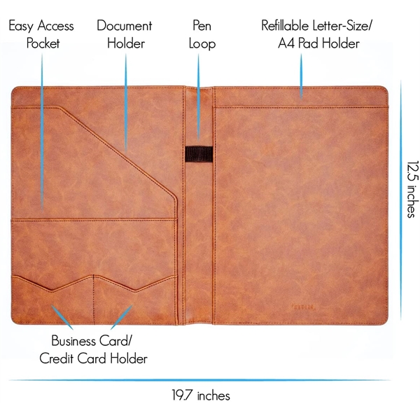 Leather Resume Portfolio Folder - Leather Resume Portfolio Folder - Image 1 of 3