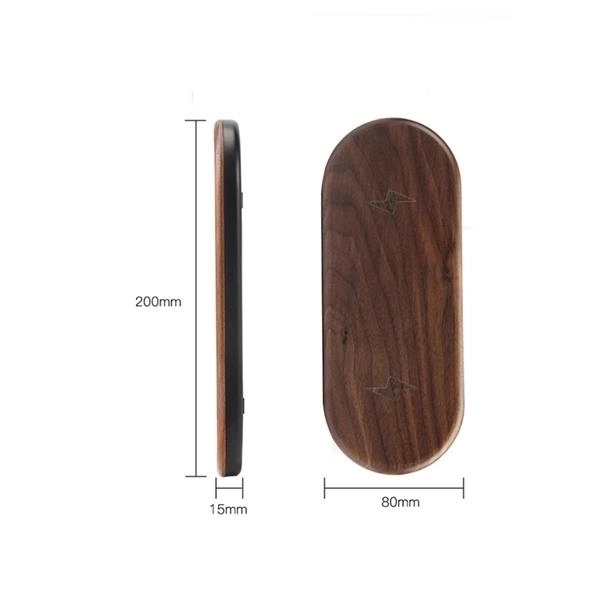 Wooden 2 In 1 Wireless Charger - Wooden 2 In 1 Wireless Charger - Image 3 of 3