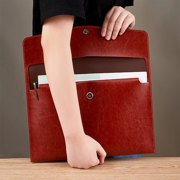 PU Leather A4 File Folder - PU Leather A4 File Folder - Image 2 of 12