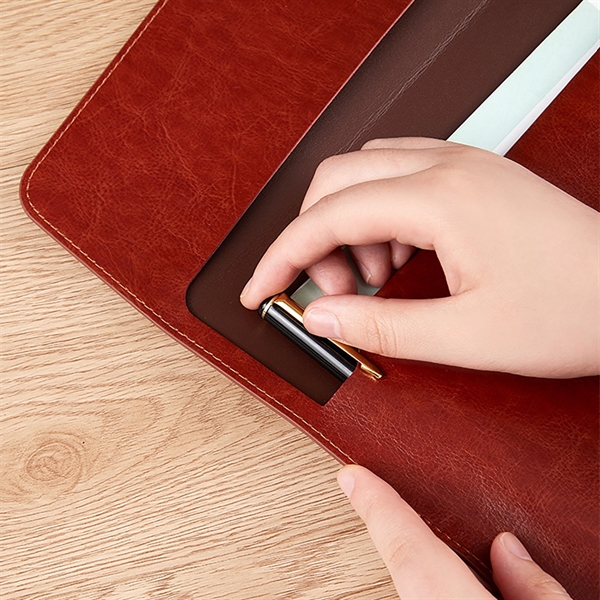 PU Leather A4 File Folder - PU Leather A4 File Folder - Image 6 of 12