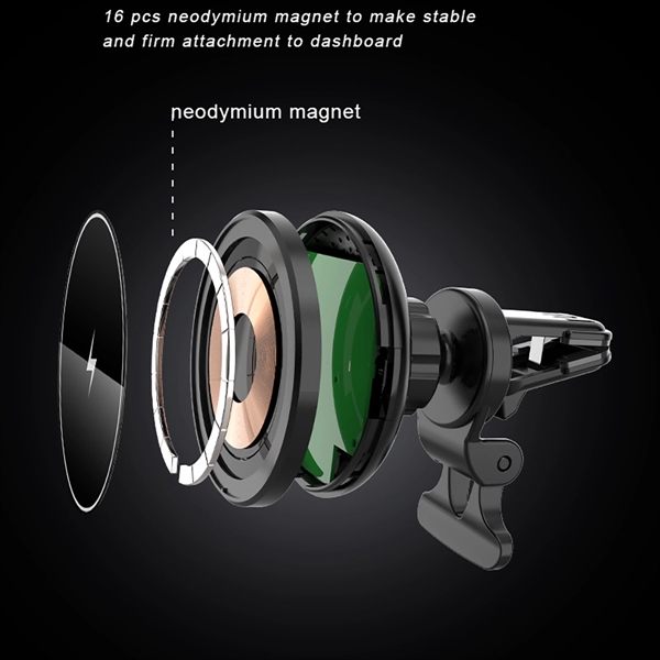 Magnetic Wireless Car Charger - Magnetic Wireless Car Charger - Image 2 of 5