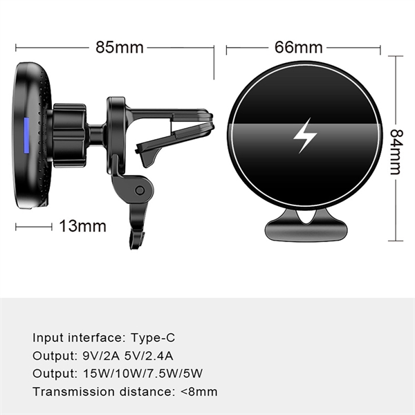 Magnetic Wireless Car Charger - Magnetic Wireless Car Charger - Image 5 of 5