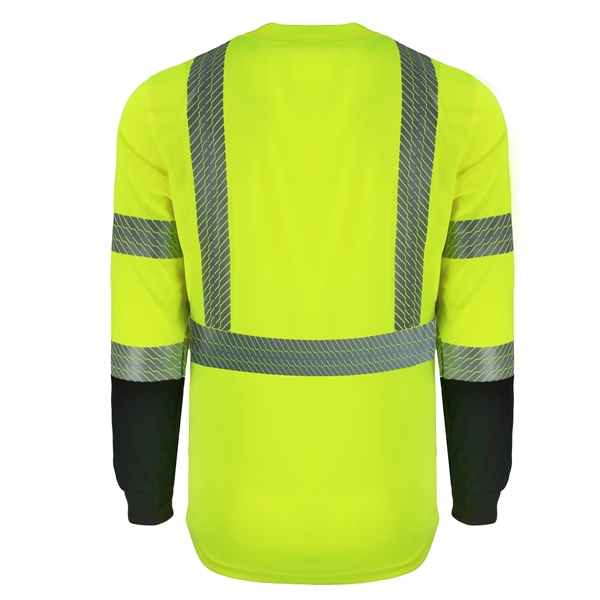 Safety Brite Hi Vis Class 3 LS BB T-Shirt - Safety Brite Hi Vis Class 3 LS BB T-Shirt - Image 1 of 3