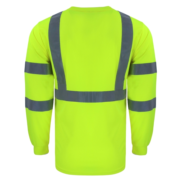 Safety Brite Hi Vis Class 3 LS T-Shirt - Safety Brite Hi Vis Class 3 LS T-Shirt - Image 1 of 3