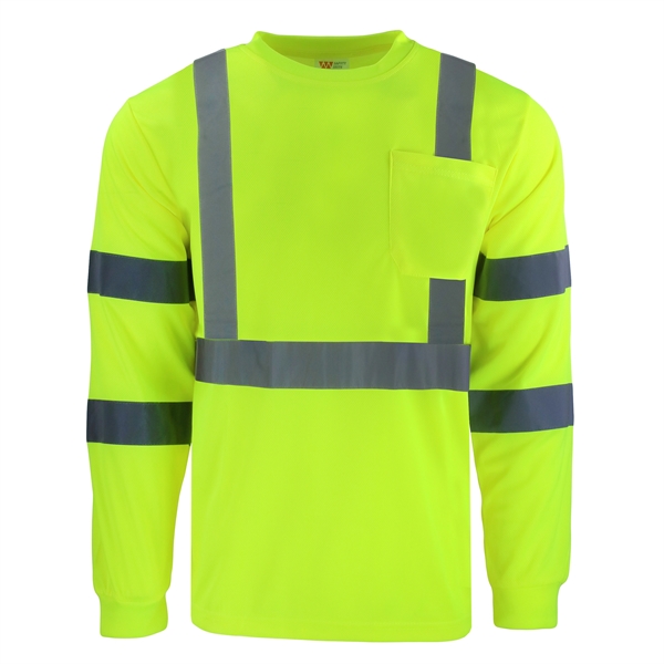 Safety Brite Hi Vis Class 3 LS T-Shirt - Safety Brite Hi Vis Class 3 LS T-Shirt - Image 0 of 3