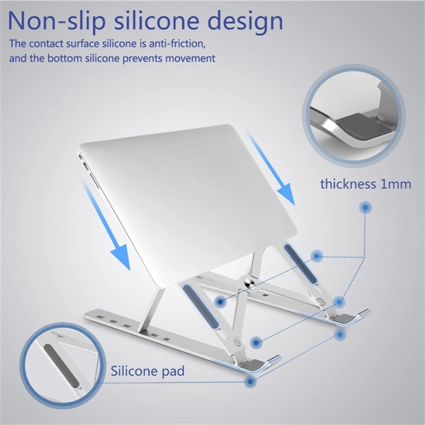 Adjustable Foldable Portable Laptop Stand - Adjustable Foldable Portable Laptop Stand - Image 3 of 5