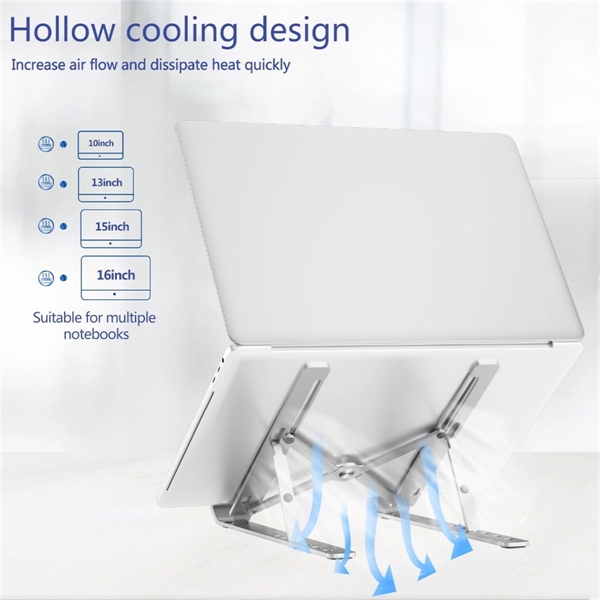 Adjustable Foldable Portable Laptop Stand - Adjustable Foldable Portable Laptop Stand - Image 4 of 5