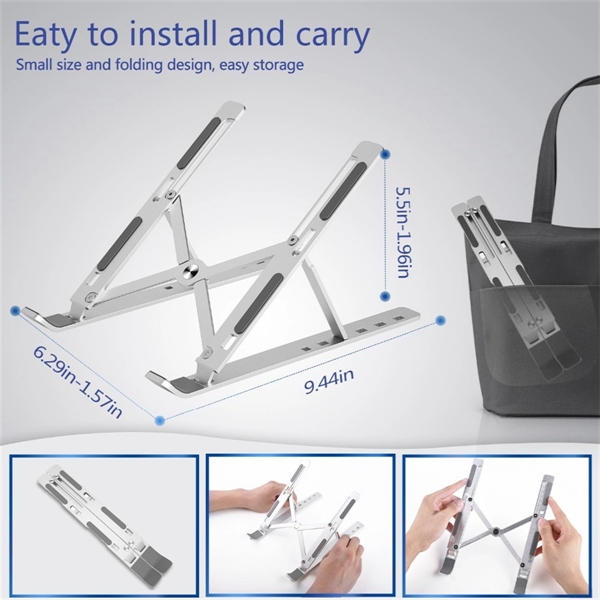 Adjustable Foldable Portable Laptop Stand - Adjustable Foldable Portable Laptop Stand - Image 5 of 5