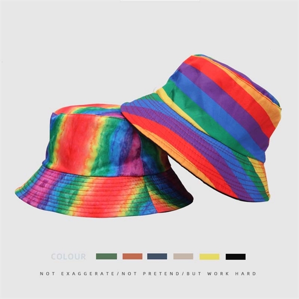 Rainbow Bucket Hat - Rainbow Bucket Hat - Image 1 of 7