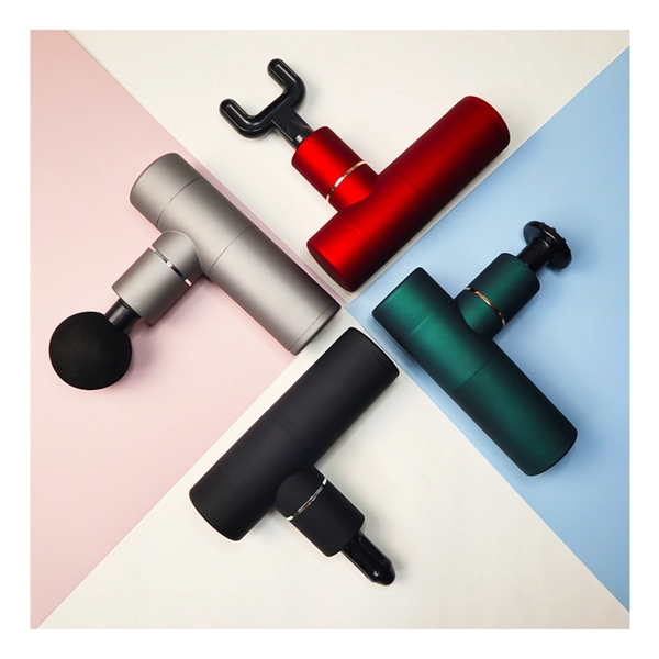 4 Speeds 4 Heads Mini Massage Gun - 4 Speeds 4 Heads Mini Massage Gun - Image 0 of 1
