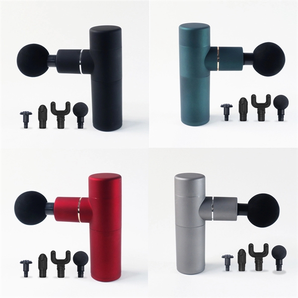 4 Speeds 4 Heads Mini Massage Gun - 4 Speeds 4 Heads Mini Massage Gun - Image 1 of 1