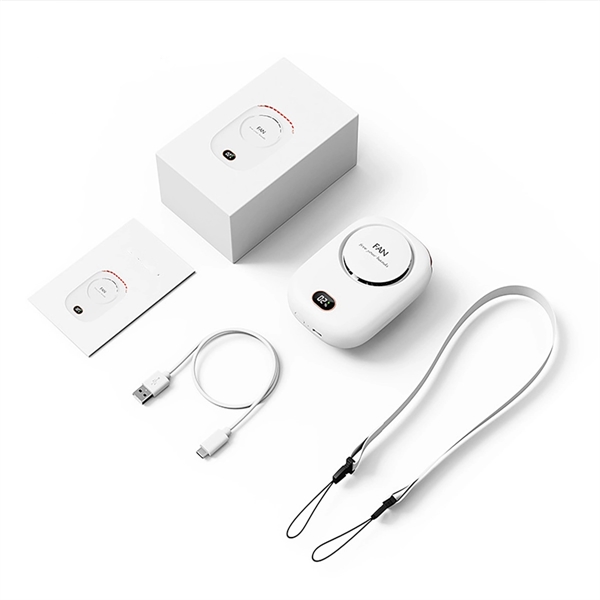 Usb Charging Mini Desktop Small Fan Neck - Usb Charging Mini Desktop Small Fan Neck - Image 1 of 2