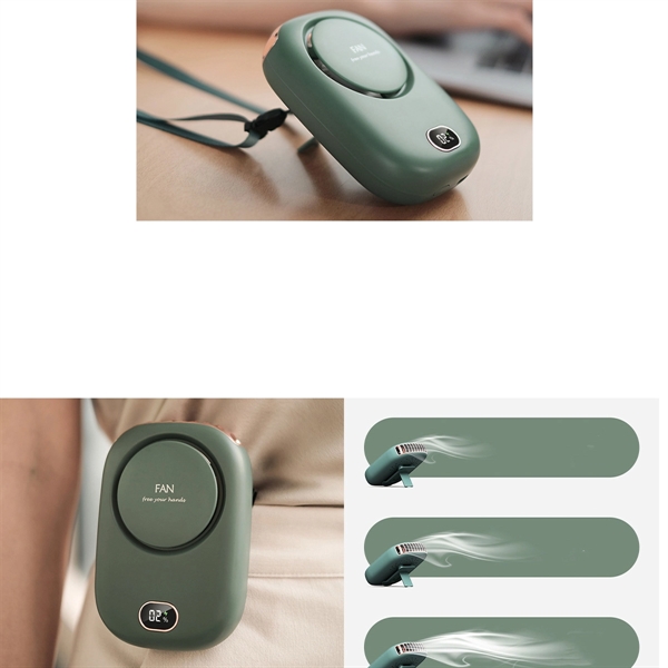 Usb Charging Mini Desktop Small Fan Neck - Usb Charging Mini Desktop Small Fan Neck - Image 2 of 2