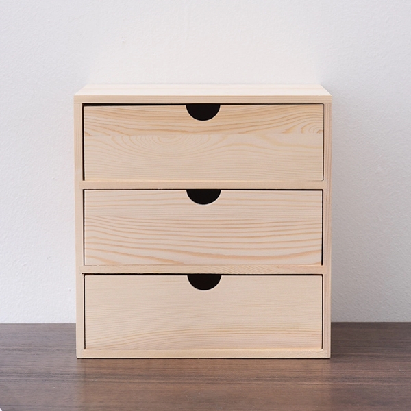 Three-Tier Wood Storage Box - Three-Tier Wood Storage Box - Image 2 of 2