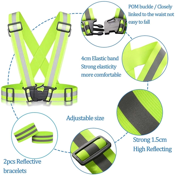 Reflective Running Safety Vests - Reflective Running Safety Vests - Image 1 of 4