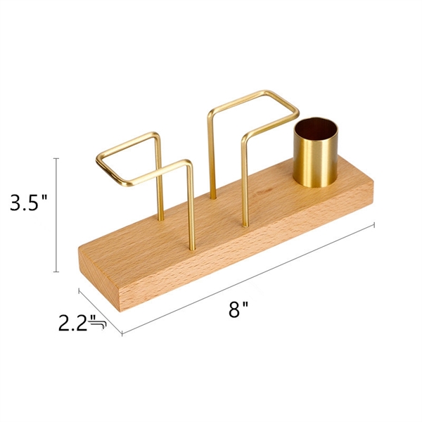 Metal Wire Table Caddy Wooden Napkin Holder - Metal Wire Table Caddy Wooden Napkin Holder - Image 1 of 2