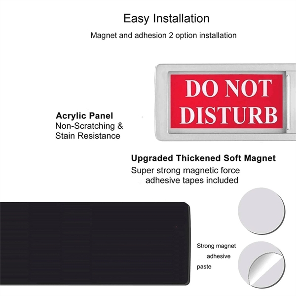 Do Not Disturb Acrylic Privacy Sign Please Knock - Do Not Disturb Acrylic Privacy Sign Please Knock - Image 1 of 3