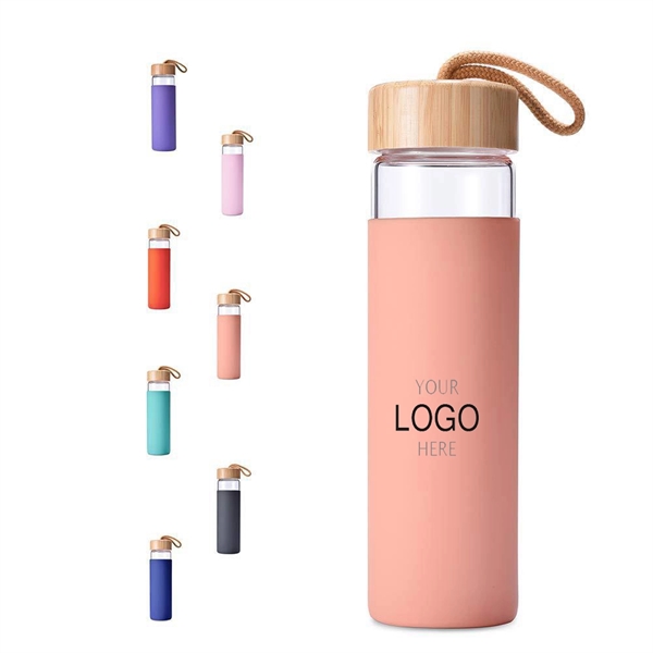 20 Oz Borosilicate Glass Water Bottle - 20 Oz Borosilicate Glass Water Bottle - Image 0 of 5