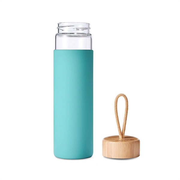 20 Oz Borosilicate Glass Water Bottle - 20 Oz Borosilicate Glass Water Bottle - Image 1 of 5