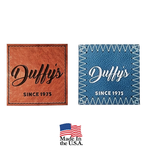 USA Made "Leather Look" Flat Printed Patches - USA Made "Leather Look" Flat Printed Patches - Image 0 of 5
