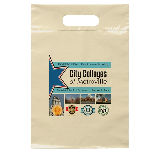 9 1/2W x 14H Die Cut Handle Bag - Dynamic Color - 9 1/2W x 14H Die Cut Handle Bag - Dynamic Color - Image 9 of 13