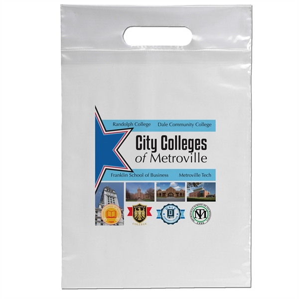 9 1/2W x 14H Die Cut Handle Bag - Dynamic Color - 9 1/2W x 14H Die Cut Handle Bag - Dynamic Color - Image 10 of 13