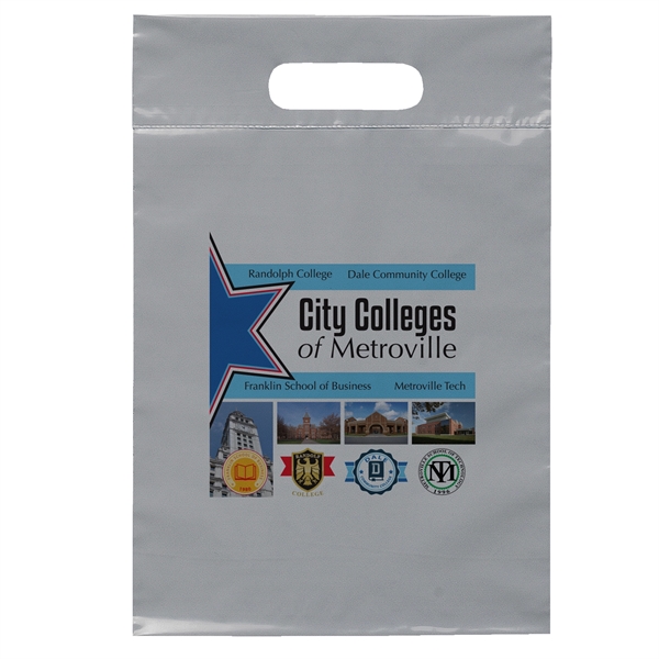 9 1/2W x 14H Die Cut Handle Bag - Dynamic Color - 9 1/2W x 14H Die Cut Handle Bag - Dynamic Color - Image 11 of 13