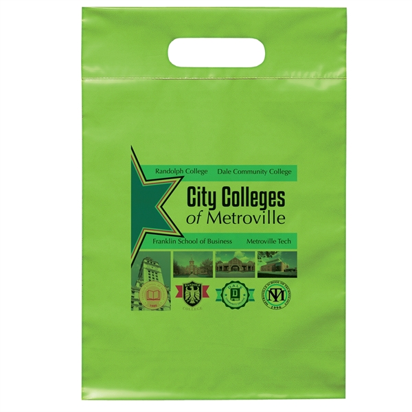 9 1/2W x 14H Die Cut Handle Bag - Dynamic Color - 9 1/2W x 14H Die Cut Handle Bag - Dynamic Color - Image 12 of 13