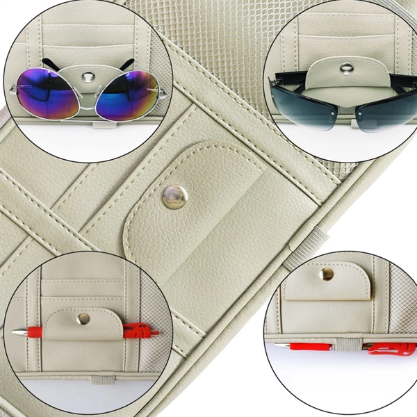 Car Organizer Bag On Sun Visor - Car Organizer Bag On Sun Visor - Image 3 of 7