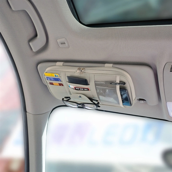 Car Organizer Bag On Sun Visor - Car Organizer Bag On Sun Visor - Image 5 of 7