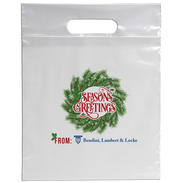 Custom 9 1/2W x 12H Die Cut Handle Bag - Dynamic Color